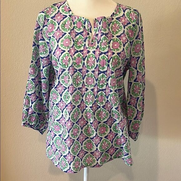 Colorful Patterned Blouse - Picture 1 of 8